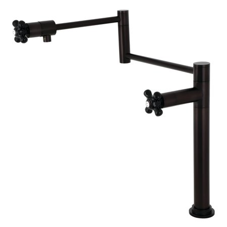 KINGSTON BRASS Deck Mount Pot Filler, Oil Rubbed Bronze KS4705PKX